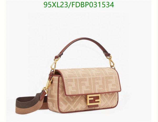 Fendi AAA+ Replica Baguette Full Grain Leather Bag FDBP031534159