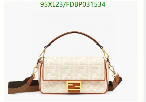 Fendi AAA+ Replica Baguette Full Grain Leather Bag FDBP031534159