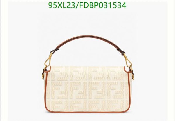 Fendi AAA+ Replica Baguette Full Grain Leather Bag FDBP031534159