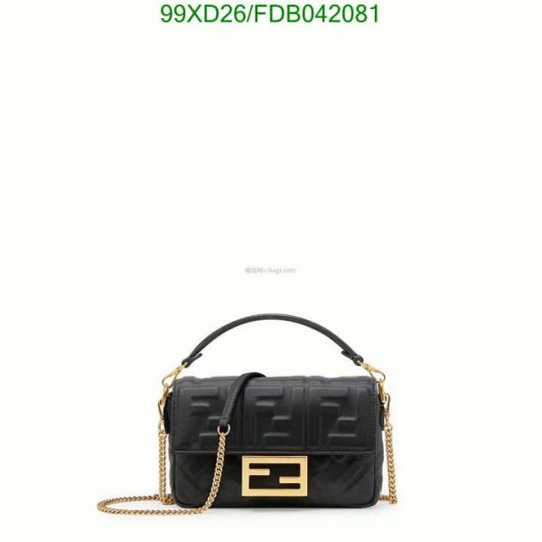 Fendi AAA+ Replica Baguette Sheepskin Leather Bag FDB0420814758