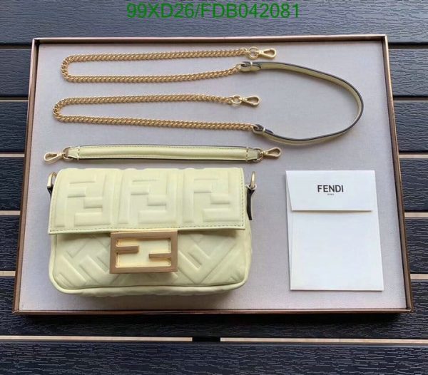 Fendi AAA+ Replica Baguette Sheepskin Leather Bag FDB0420814758