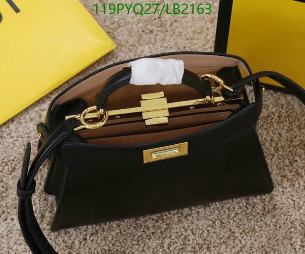 Fendi AAA+ Replica Black Peekaboo Handbag  LB21630145698