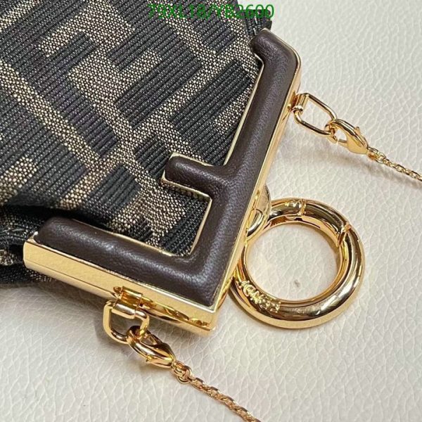 Fendi AAA+ Replica First Mini Fabric Bag Black YB26001031256