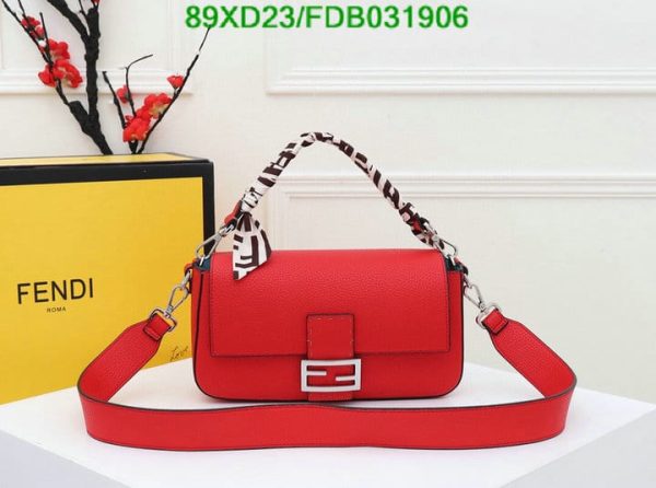 Fendi AAA+ Replica Romano Selleria Baguette Papavero Bag FDB0319064576