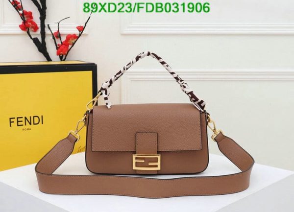 Fendi AAA+ Replica Romano Selleria Baguette Papavero Bag FDB0319064576