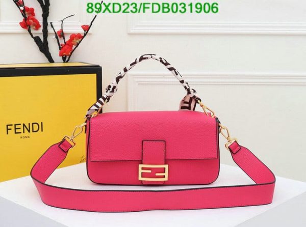 Fendi AAA+ Replica Romano Selleria Baguette Papavero Bag FDB0319064576