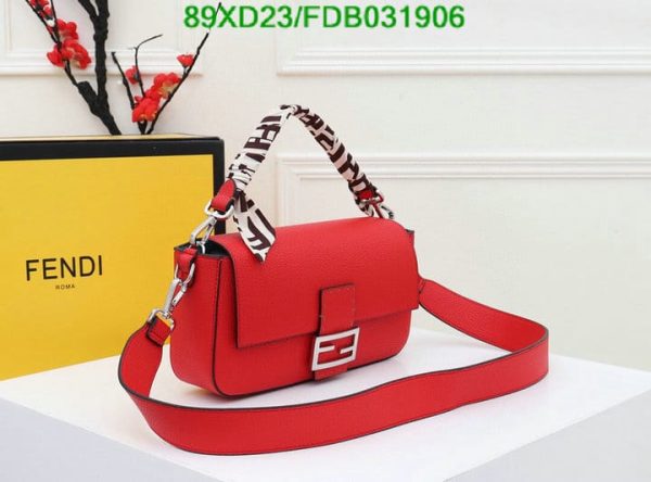 Fendi AAA+ Replica Romano Selleria Baguette Papavero Bag FDB0319064576