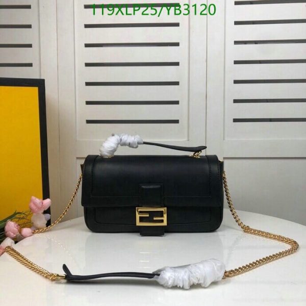 Fendi AAA+ Replica Micro Baguette Chain Shoulder Bag YB31201941234