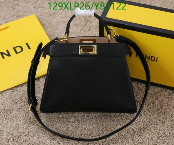 Fendi AAA+ Replica Mini Peekaboo Selleria Handbag YB31222586321