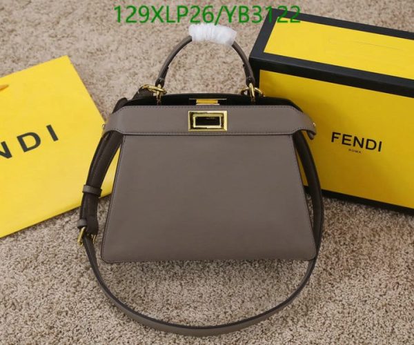 Fendi AAA+ Replica Mini Peekaboo Selleria Handbag YB31222586321