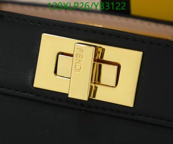 Fendi AAA+ Replica Mini Peekaboo Selleria Handbag YB31222586321