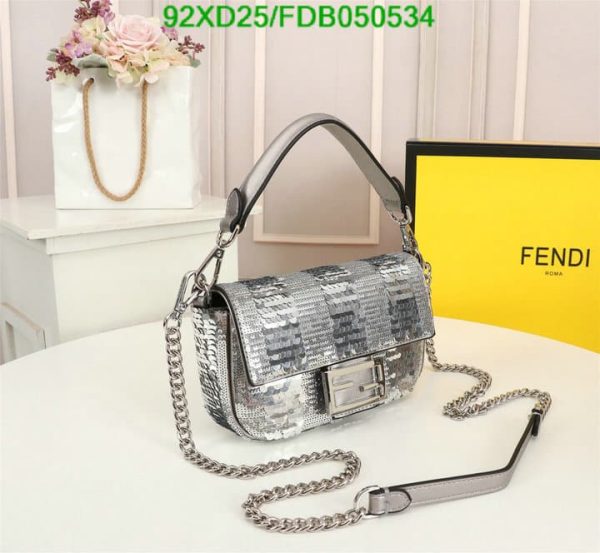 Fendi AAA+ Replica Mini baguette satin bag FDB0505342753