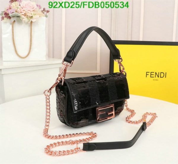 Fendi AAA+ Replica Mini baguette satin bag FDB0505342753