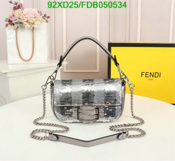 Fendi AAA+ Replica Mini baguette satin bag FDB0505342753