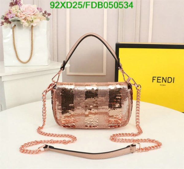 Fendi AAA+ Replica Mini baguette satin bag FDB0505342753