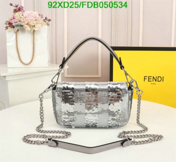 Fendi AAA+ Replica Mini baguette satin bag FDB0505342753