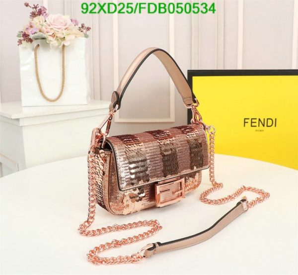 Fendi AAA+ Replica Mini baguette satin bag FDB0505342753