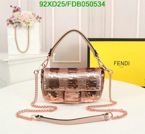 Fendi AAA+ Replica Mini baguette satin bag FDB0505342753