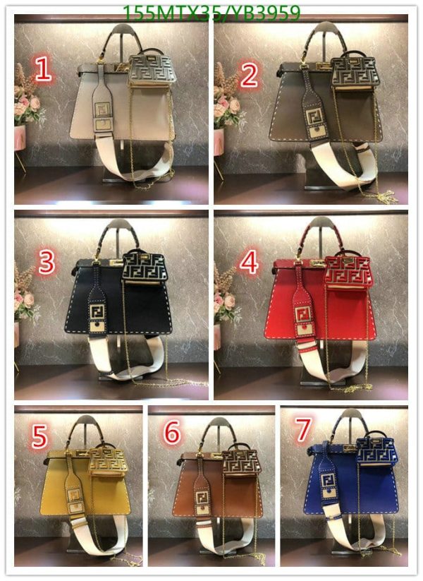 Fendi AAA+ Replica Peekaboo Hand Bag YB39591597523