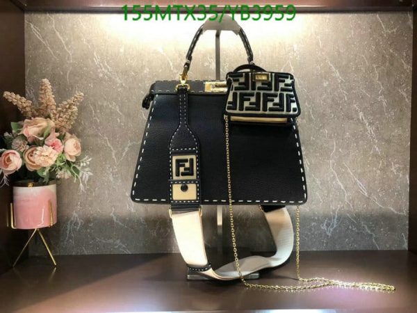 Fendi AAA+ Replica Peekaboo Hand Bag YB39591597523