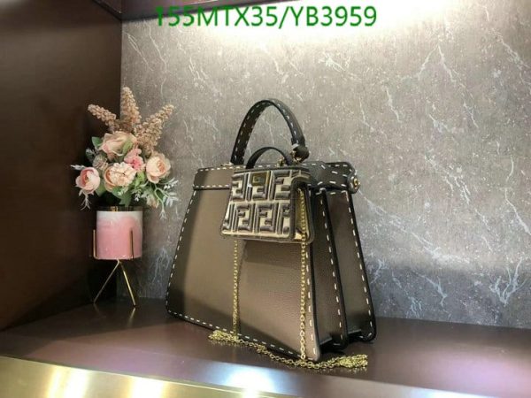 Fendi AAA+ Replica Peekaboo Hand Bag YB39591597523