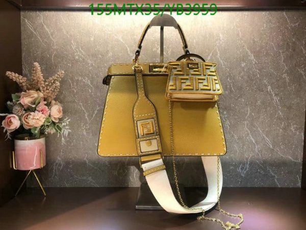 Fendi AAA+ Replica Peekaboo Hand Bag YB39591597523