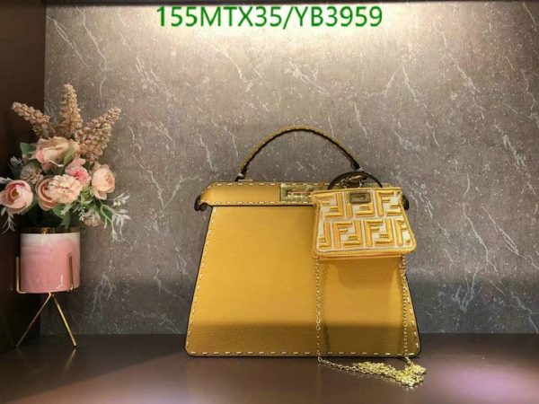 Fendi AAA+ Replica Peekaboo Hand Bag YB39591597523