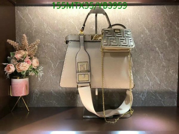 Fendi AAA+ Replica Peekaboo Hand Bag YB39591597523