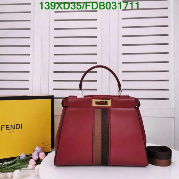 Fendi AAA+ Replica Peekaboo Leather  Bags & Handbags for Women FDB0317111594