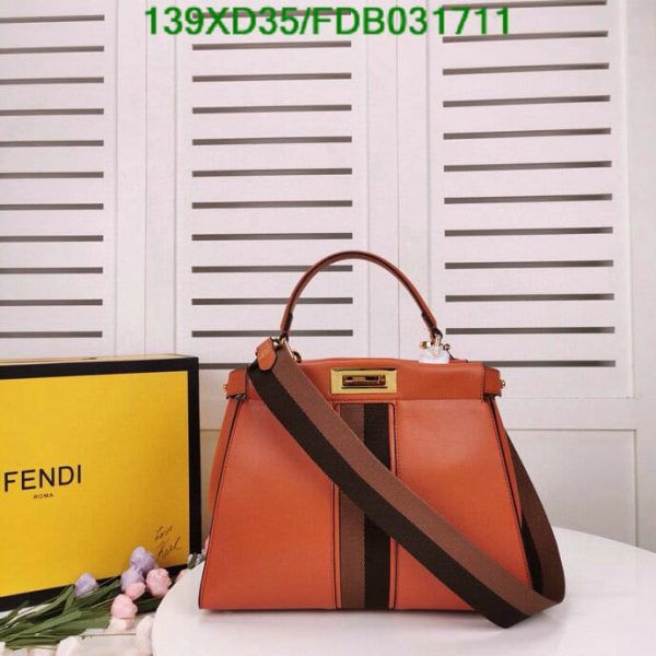 Fendi AAA+ Replica Peekaboo Leather  Bags & Handbags for Women FDB0317111594