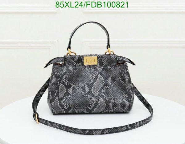 Fendi AAA+ Replica Peekaboo Python Hand Bag FDB1008211596