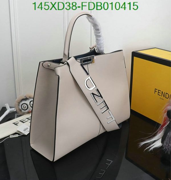 Fendi AAA+ Replica Plain Leatherite Tote Bags FDB0104152548