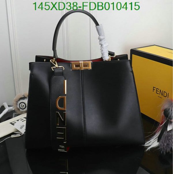 Fendi AAA+ Replica Plain Leatherite Tote Bags FDB0104152548