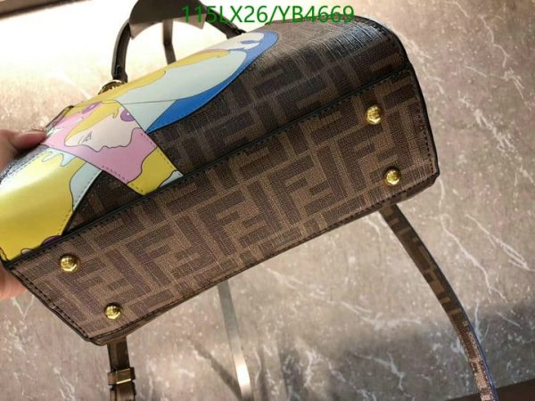 Fendi AAA+ Replica Saffiano handbag peekaboo mini YB46695723059