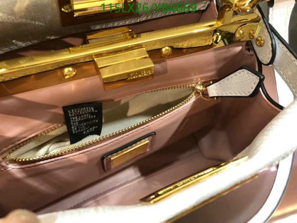 Fendi AAA+ Replica Saffiano handbag peekaboo mini YB46695723059