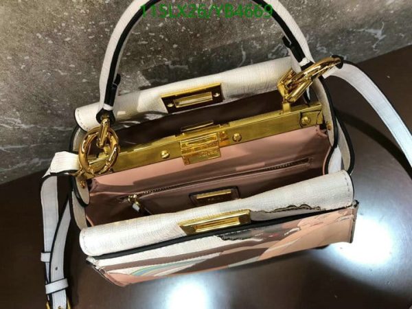 Fendi AAA+ Replica Saffiano handbag peekaboo mini YB46695723059