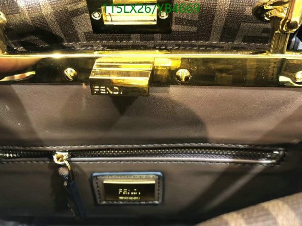 Fendi AAA+ Replica Saffiano handbag peekaboo mini YB46695723059