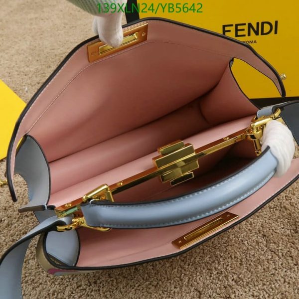 Fendi AAA+ Replica Saffiano handbag peekaboo mini YB56425730159