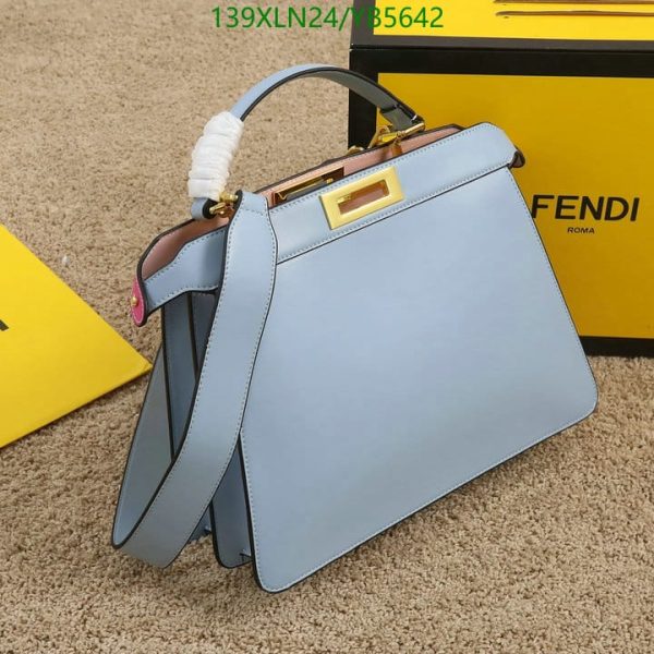 Fendi AAA+ Replica Saffiano handbag peekaboo mini YB56425730159