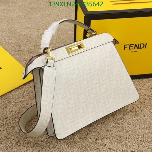 Fendi AAA+ Replica Saffiano handbag peekaboo mini YB56425730159