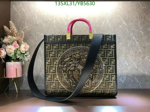 Fendi AAA+ Replica Sunshine Medium Tote Shoulder Bag YB56301586159