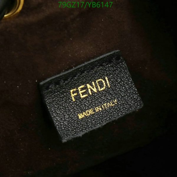 Fendi AAA+ Replica Mon Tresor Bucket Bag Perforated Leather Mini YB61479765439