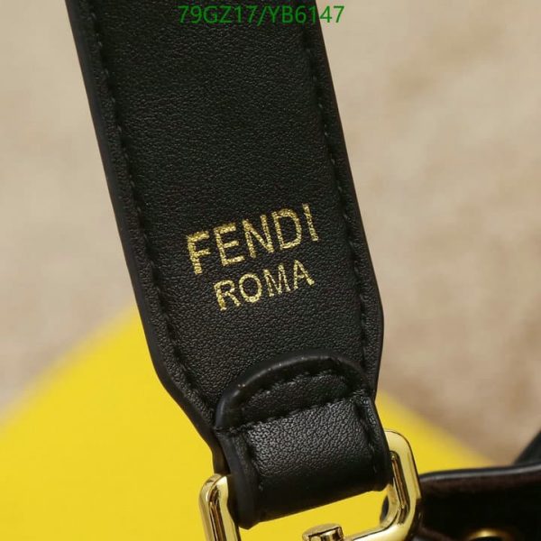 Fendi AAA+ Replica Mon Tresor Bucket Bag Perforated Leather Mini YB61479765439