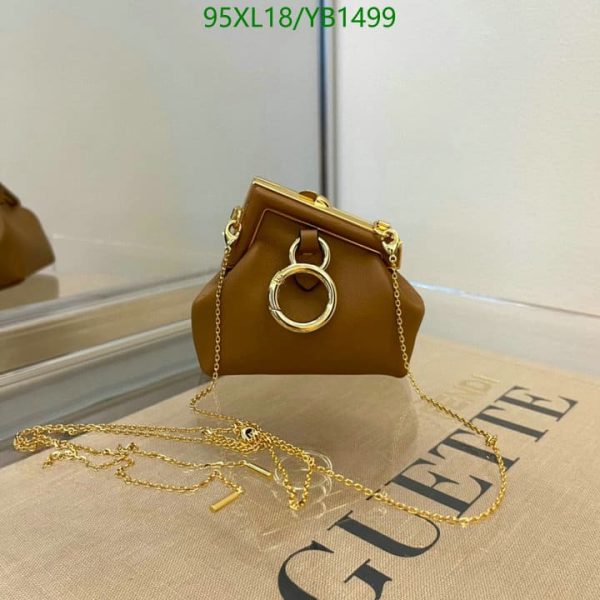 Fendi AAA+ Replica Women Nano Fendi First Charm Nappa Leather YB14994753680