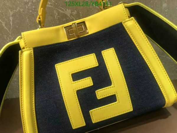 Fendi AAA+ Replica Women Peekaboo Iconic Mini Sheepskin Bag YB41515701235