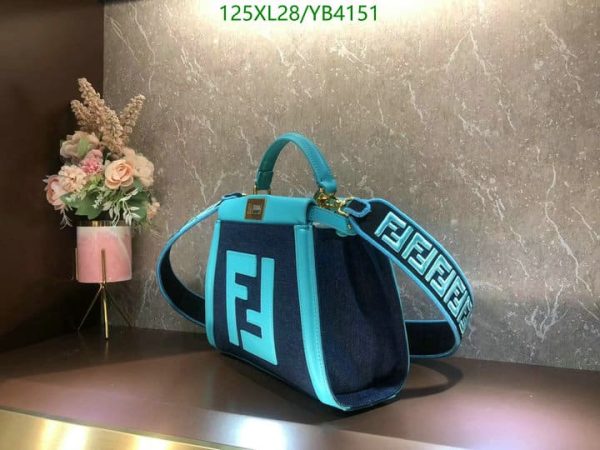 Fendi AAA+ Replica Women Peekaboo Iconic Mini Sheepskin Bag YB41515701235