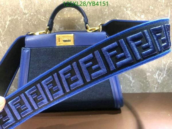 Fendi AAA+ Replica Women Peekaboo Iconic Mini Sheepskin Bag YB41515701235