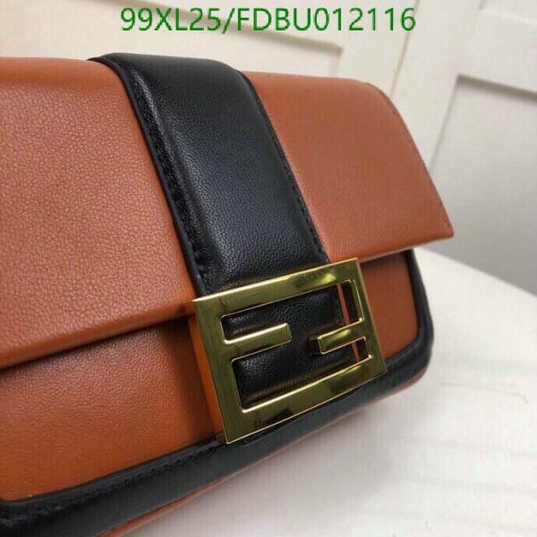 Fendi AAA+ Replica Women’s Baguette Mini Leather Shoulder Bag FDBU012116125