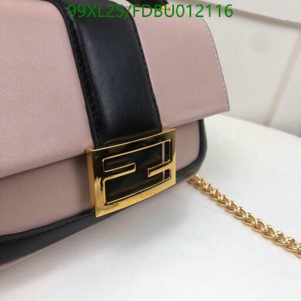 Fendi AAA+ Replica Women’s Baguette Mini Leather Shoulder Bag FDBU012116125