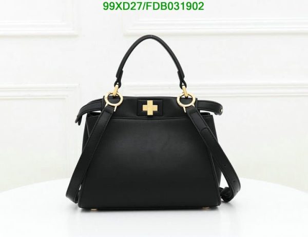 Fendi AAA+ Replica Women’s Black Peekaboo Iconic Mini Bag FDB0319021582